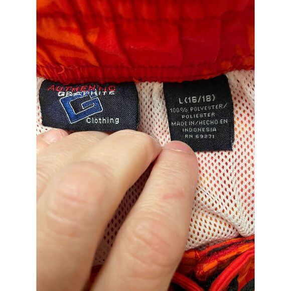 Authentic Graphite Swim Trunks Board Shorts Size L (16/18) - Picture 3 of 3